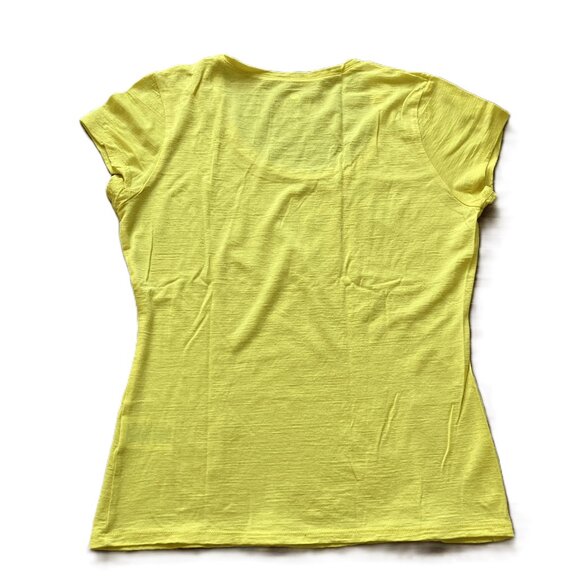 Segments Merino Wool T-shirt Base Layer Short Sleeve Bright Yellow - Picture 7 of 7